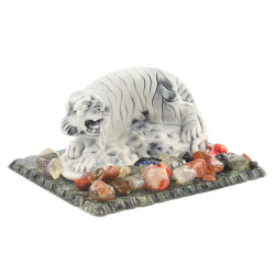 Сувенир "Амурский тигр малый" из мрамолита R119852