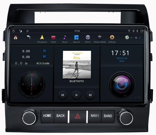Магнитола для Toyota Land Cruiser 200 2007-2015 (экран климата снизу) - Kuberg ZF-6025L-DSP на Android 9