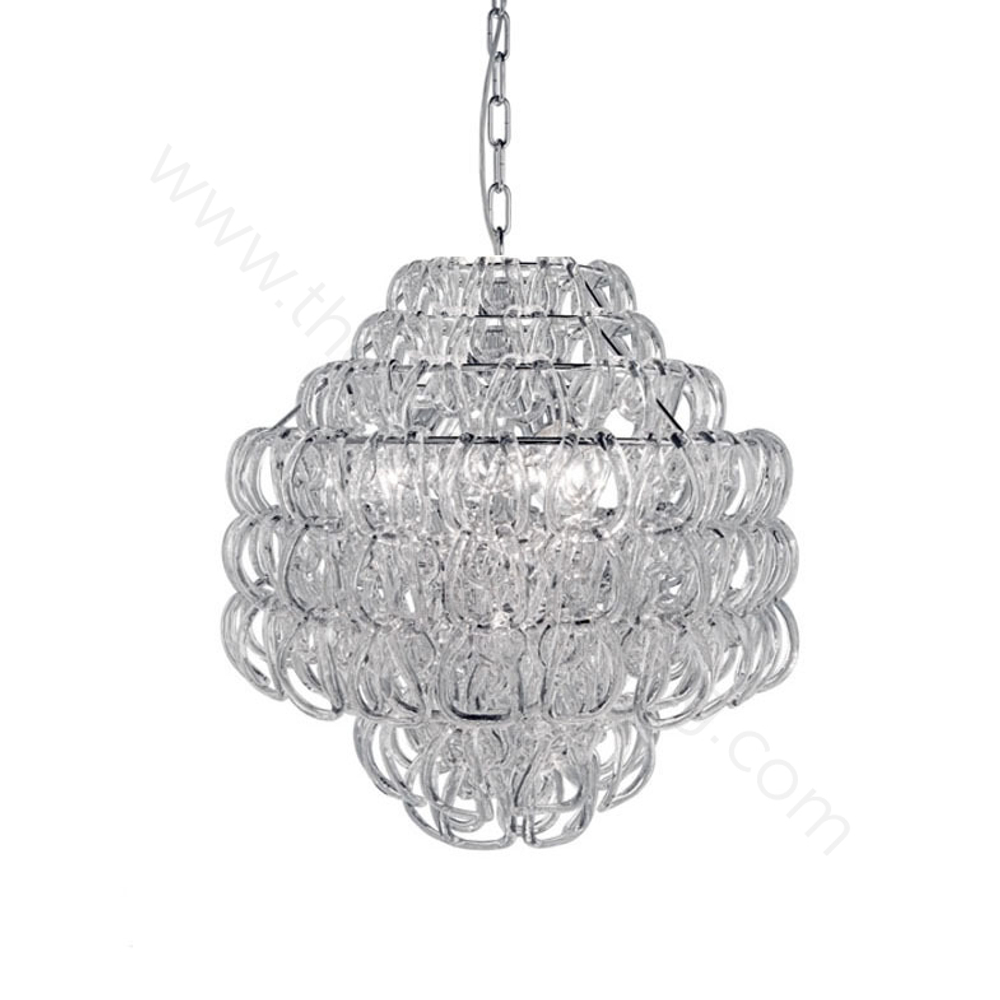 Pendant design lamp Giogali SP 60 by Vistosi (Clear)