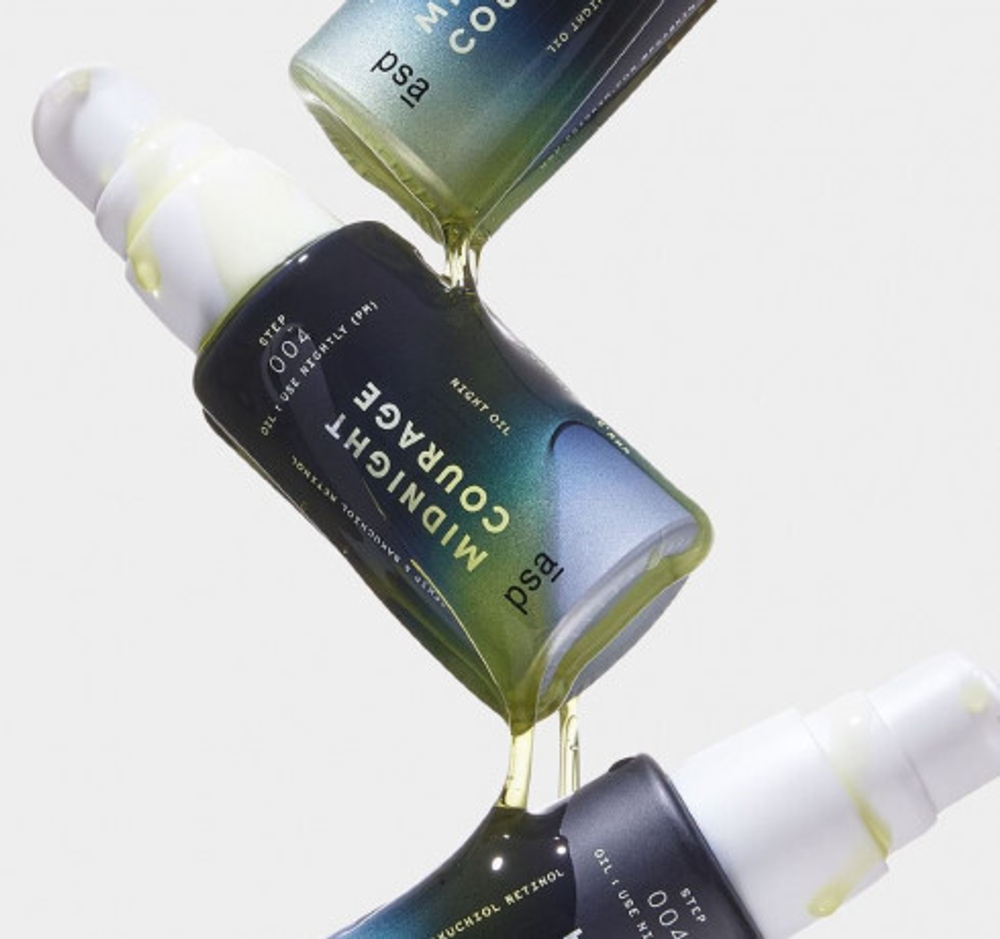 PSA РЕТИНОЛОВОЕ НОЧНОЕ МАСЛО С ШИПОВНИКОМ И БАКУЧИОЛОМ 15мл MIDNIGHT COURAGE Rosehip & Bakuchiol Retinoid Night Oil