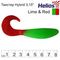 Твистер Hybrid 3,15'/8,0 см Lime & Red 7шт. (HS-14-021) Helios