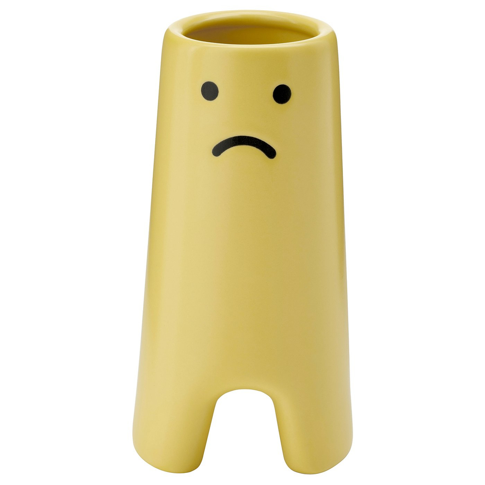 IKEA FRÖVÄXT  (ИКЕА ФРЁВЭКСТ)  -  Ваза - жёлтый 14 см