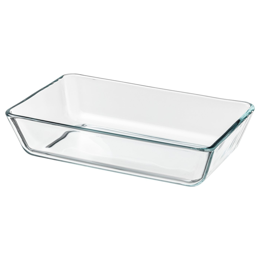 IKEA MIXTUR  (ИКЕА МИКСТУР)  -  Форма жаропрочная - прозрачное стекло 27x18 см