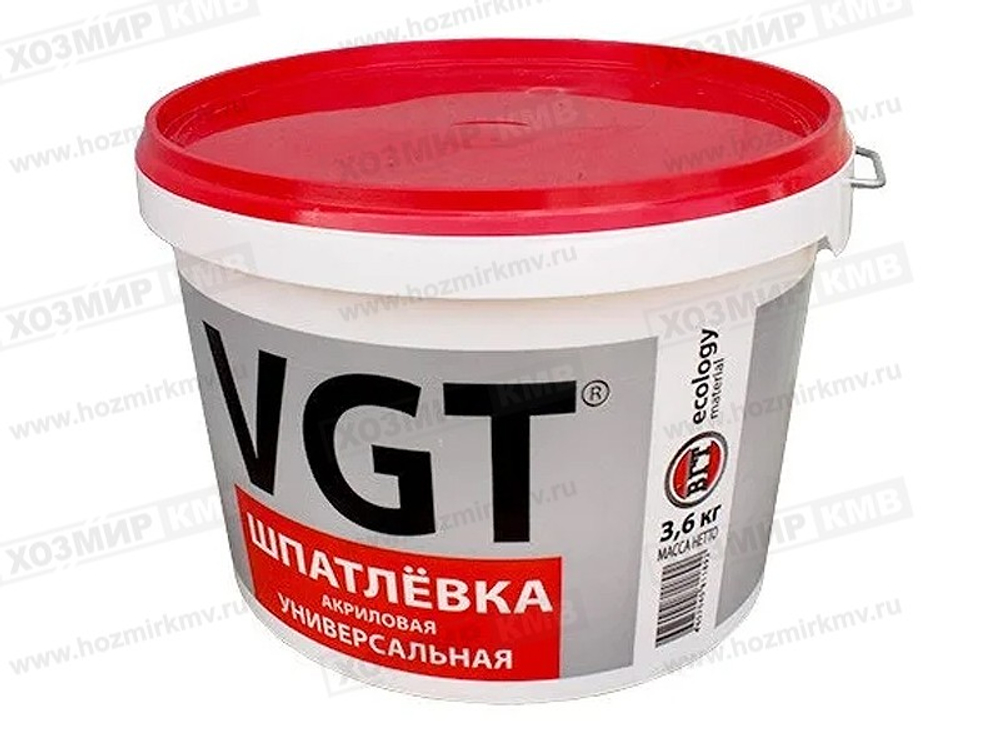 (ВГТ) шпатлевка акриловая УНИВЕРСАЛЬНАЯ 3,6 кг