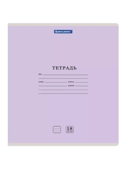 Комплект тетрадей 18 листов 20 штук в линейку с обложками