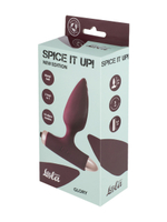 Анальная пробка с вибрацией Spice it up New Edition Glory Wine red 8015-03lola