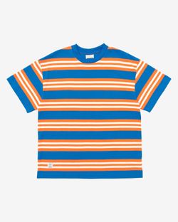 Футболка SS23 Stripes Lapis/Fire/White Синий/Оранжевый