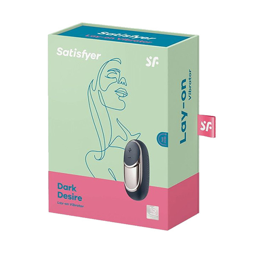 Черный вибромассажер 9,4см Satisfyer Dark Desire