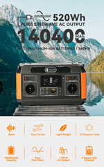 Электростанция портативная 520WH 140400mAh 500W P60 Flashfish