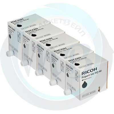 Чернила для дупликатора RICOH тип HQ40 Priport DD 4450/ DX 4542 4545/JP 4500 черный (817225) 5pcs * 600ml