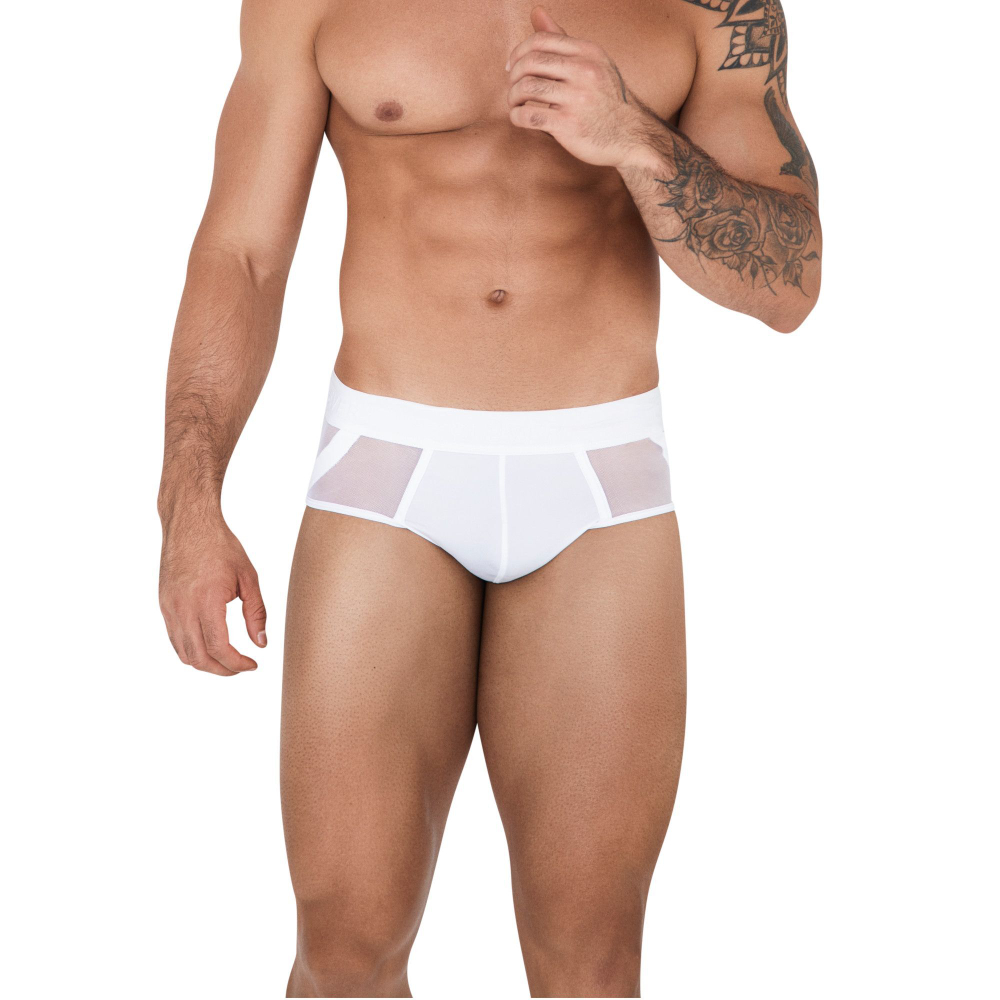 Белые мужские трусы-джоки Caspian Jockstrap (Размер: XL) (Цвет: белый)