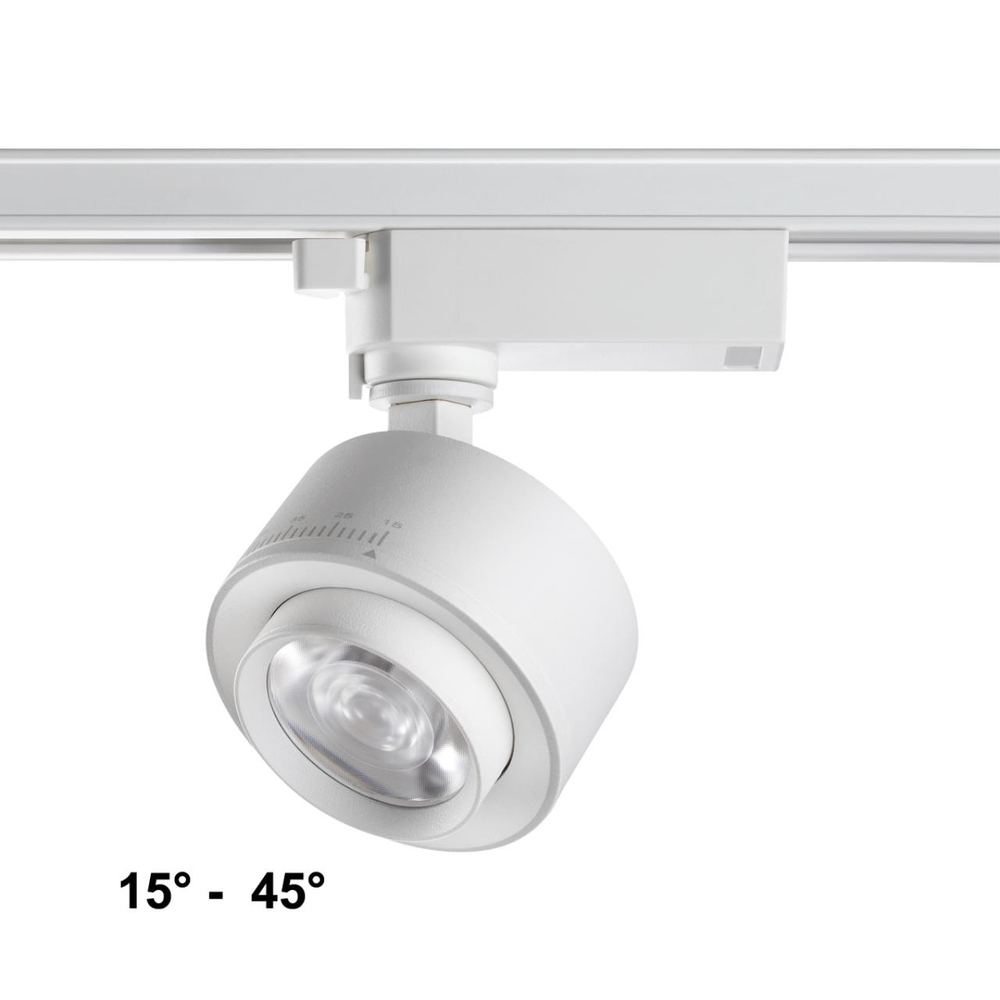 358943 PORT NT22 218 белый Светильник трековый однофазный трехжильный IP20 LED 4000К 15W 220V EDDY