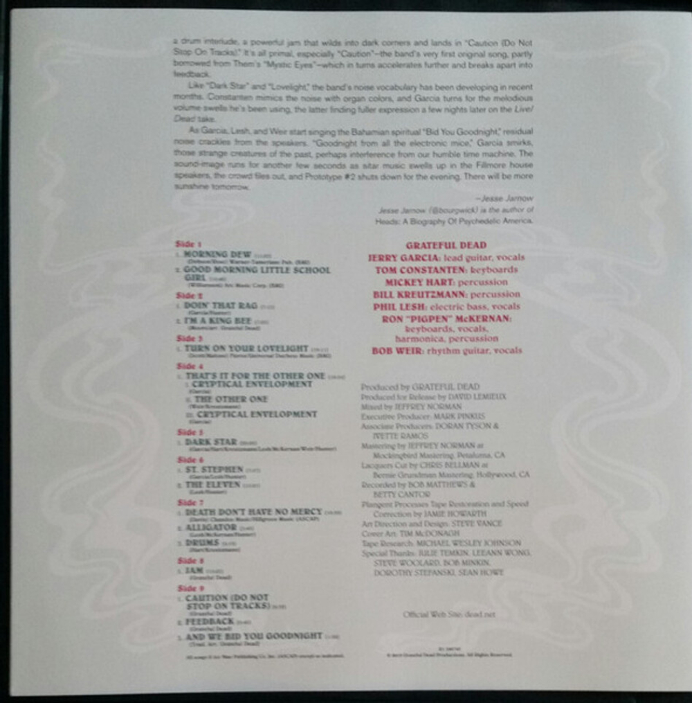 Grateful Dead / Fillmore West 1969, February 28th (Limited Edition)(5LP)
