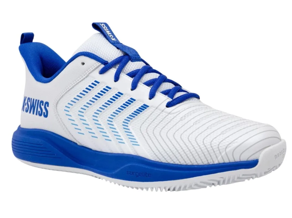 Женские Кроссовки теннисные K-Swiss Ultrashot Light Clay - white/dazzling blue/baltic sea