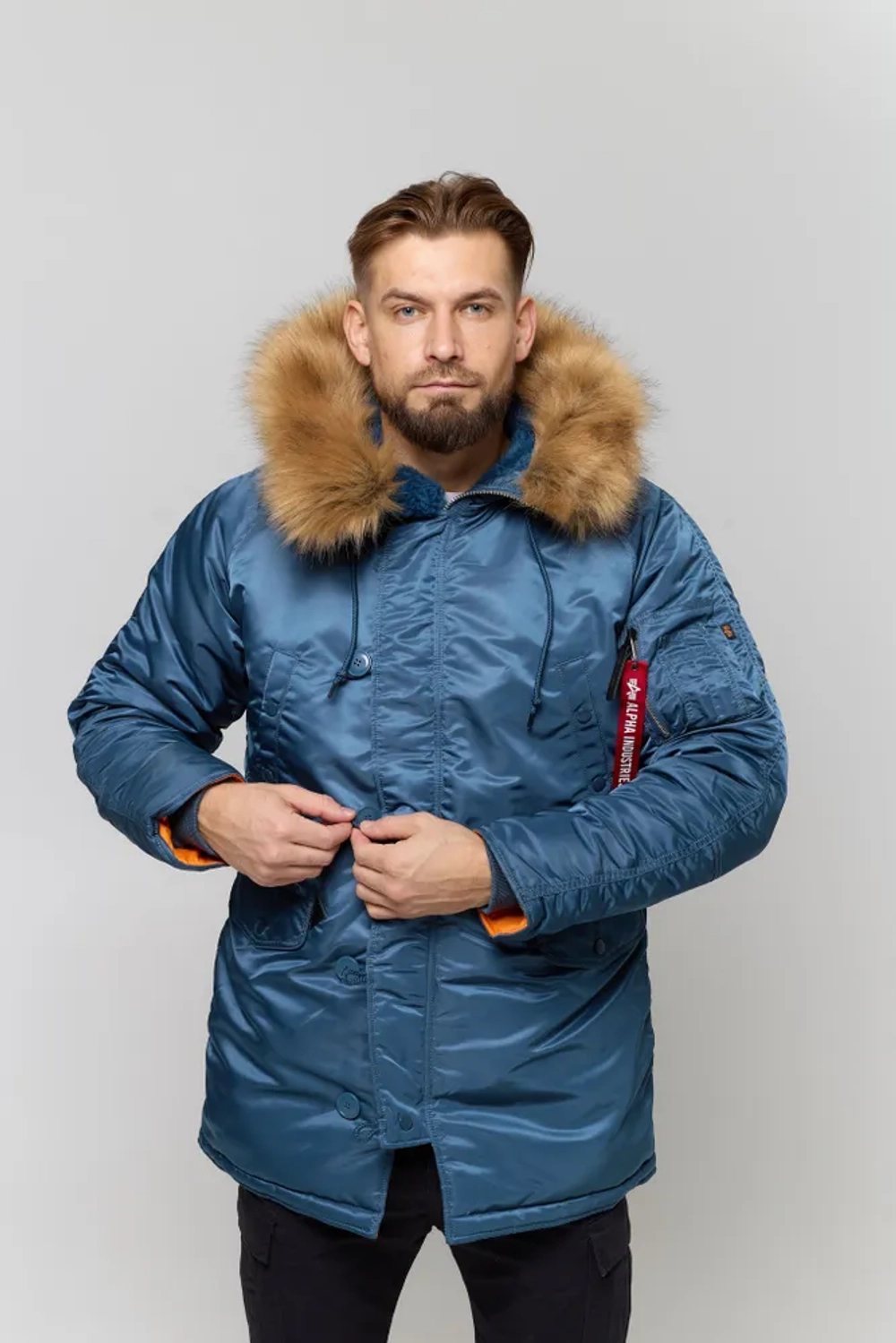 Аляска Slim Fit N3B Parka (иск, мех), Alpha Industries