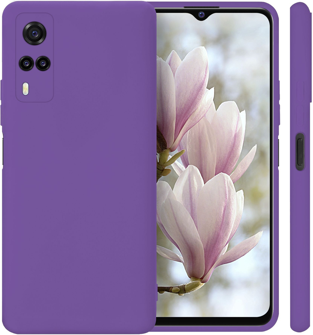 Мягкий Soft Touch чехол из силикона для VIVO Y31 / Y53s 4G / Y51 / Y51a с бархатной подкладкой
