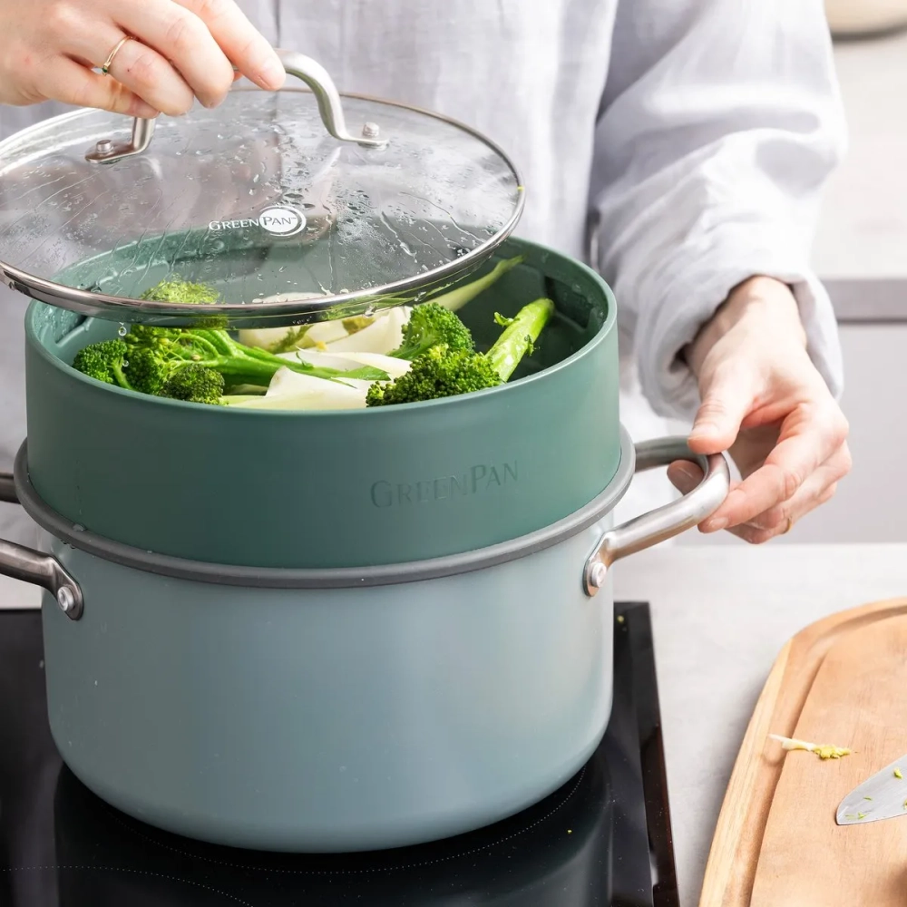 GreenPan Крышка-пароварка 24 см зеленая EAN 4894871011274