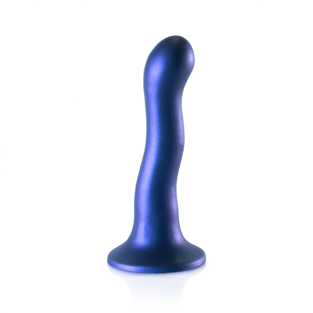 Синий фаллоимитатор Ultra Soft - 18 см. (Цвет: синий)