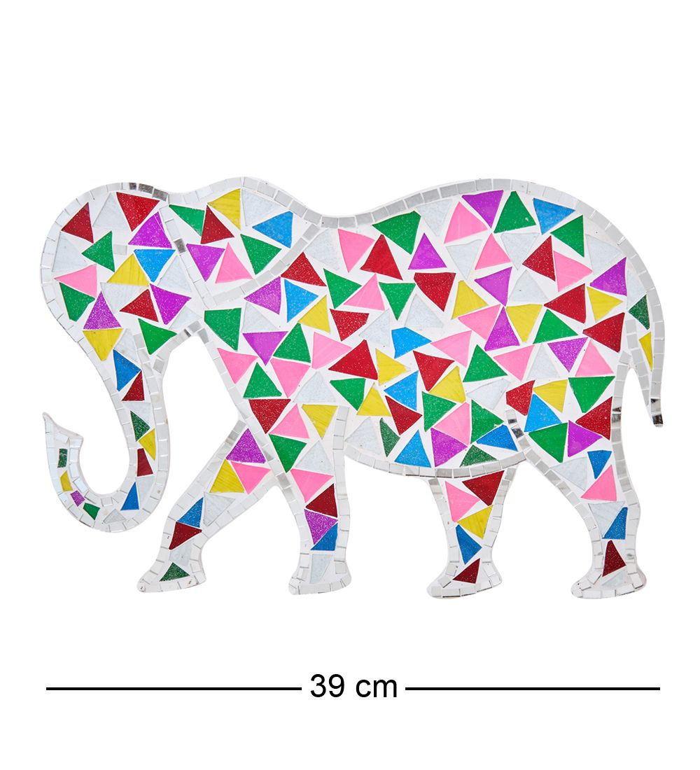 Decor and Gift 48-007-03 Панно «Слон» набор из семи (мозаика, о.Бали)