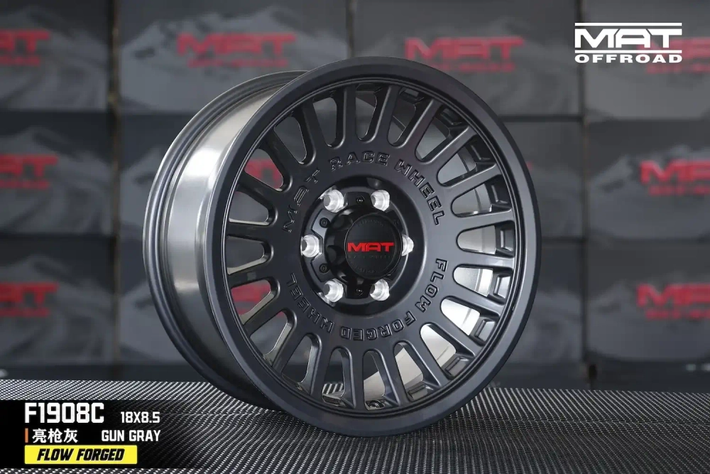Диск колёсный литой MAT Offroad F1908C R17 8.0 ET0 Gun Gray/Dark Matte Tint