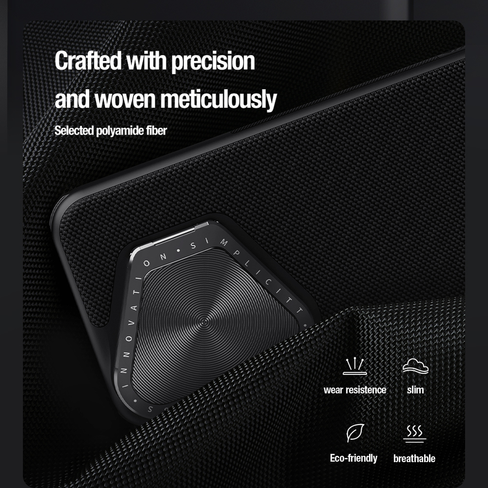 Текстурный чехол от Nillkin с металлической откидной крышкой на Huawei Pura 70 Pro и Pura 70 Pro+, серия Textured Prop Magnetic (с поддержкой магнитной беспроводной зарядки MagSafe)