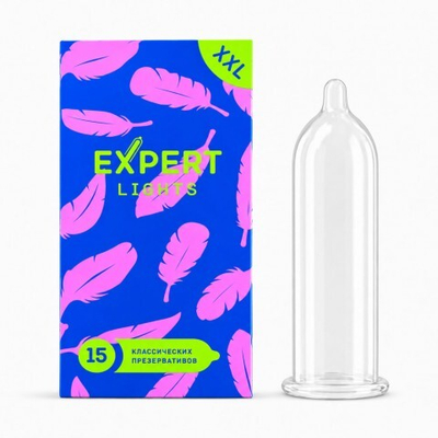 Презервативы EXPERT Light XXL, ультратонкие, увеличенного размера, 15 шт