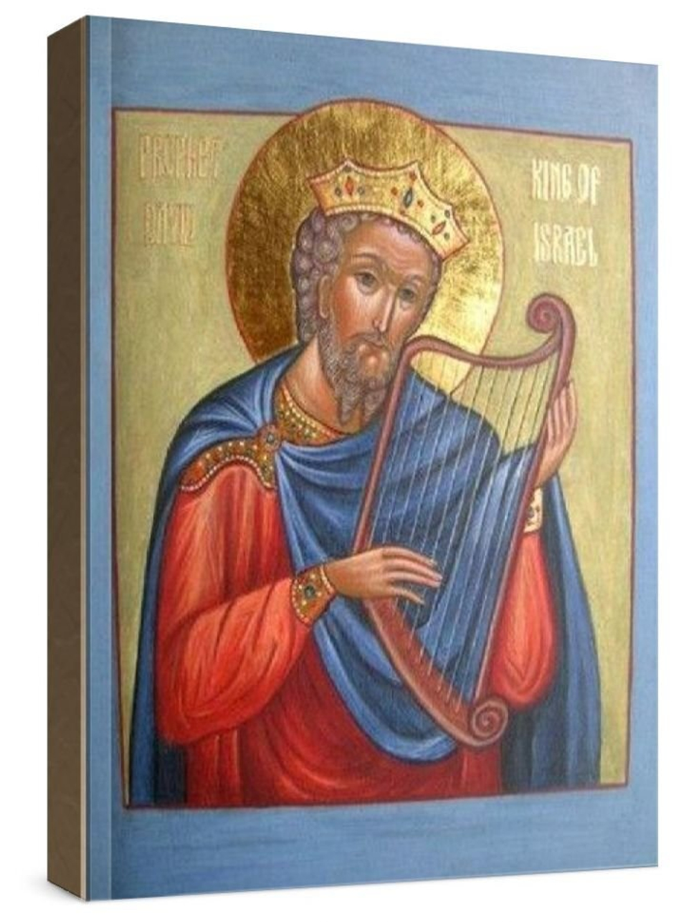 Давид, царь (рукописная икона)