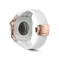 Корпус для Apple Watch RST41 - Белый/Розовое золото/Кристаллы