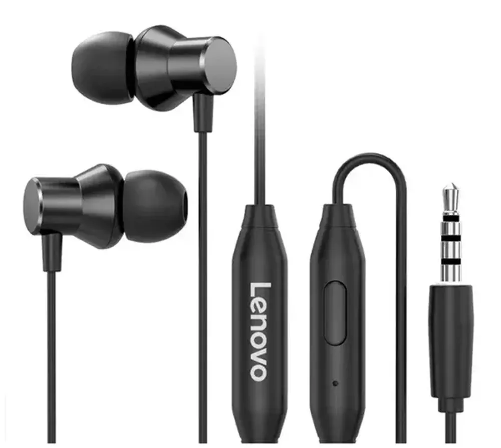 Проводные наушники Lenovo HF130 - черные Проводные наушники Lenovo HF130 - черные