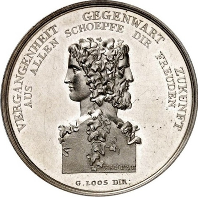 ГЕРМАНИЯ, 1800, СЕРЕБРЯНАЯ МЕДАЛЬ [РЕДКАЯ]