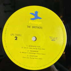 Винтажная виниловая пластинка LP Stan Getz, Al Cohn, Zoot Sims, Allen Eager, Brew Moore The Brothers (Japan 1975) (No Obi)