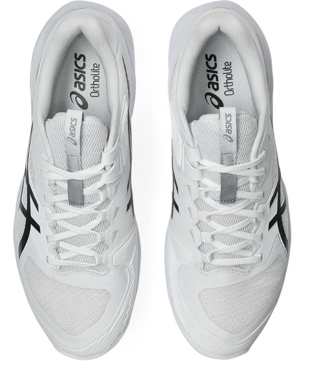 Мужские теннисные кроссовки Asics Solution Speed FF 4 Clay - white/black