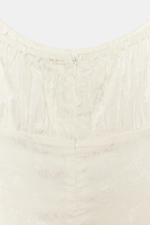 МИНИ-ПЛАТЬЕ ИЗ ЖАККАРДА С ЗАВЯЗКАМИ — ZARA