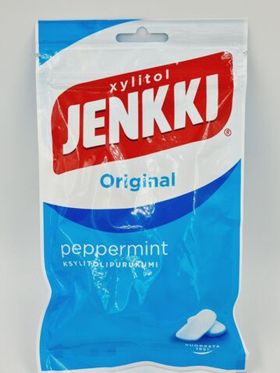 Жевательная резинка Jenkki Original Peppermint с ксилитом 100 г (из Финляндии)