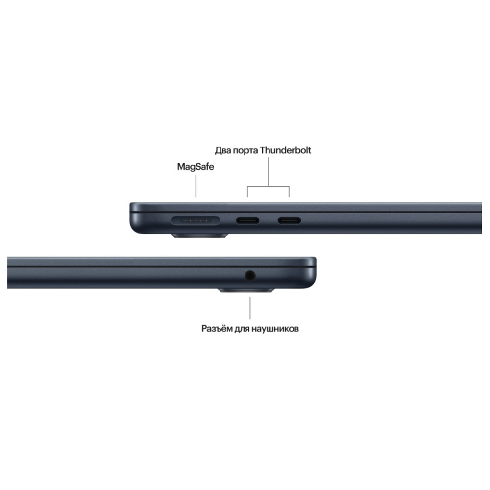 Ноутбук Apple MacBook Air 13 (M5, 10C CPU/10C GPU, 2026), 16 ГБ, 1 ТБ SSD, Midnight (темная ночь) MDHF4