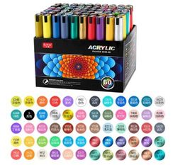 Marker \ Маркер Водостойкие акриловые маркеры, 60 шт./набор, Promarkers