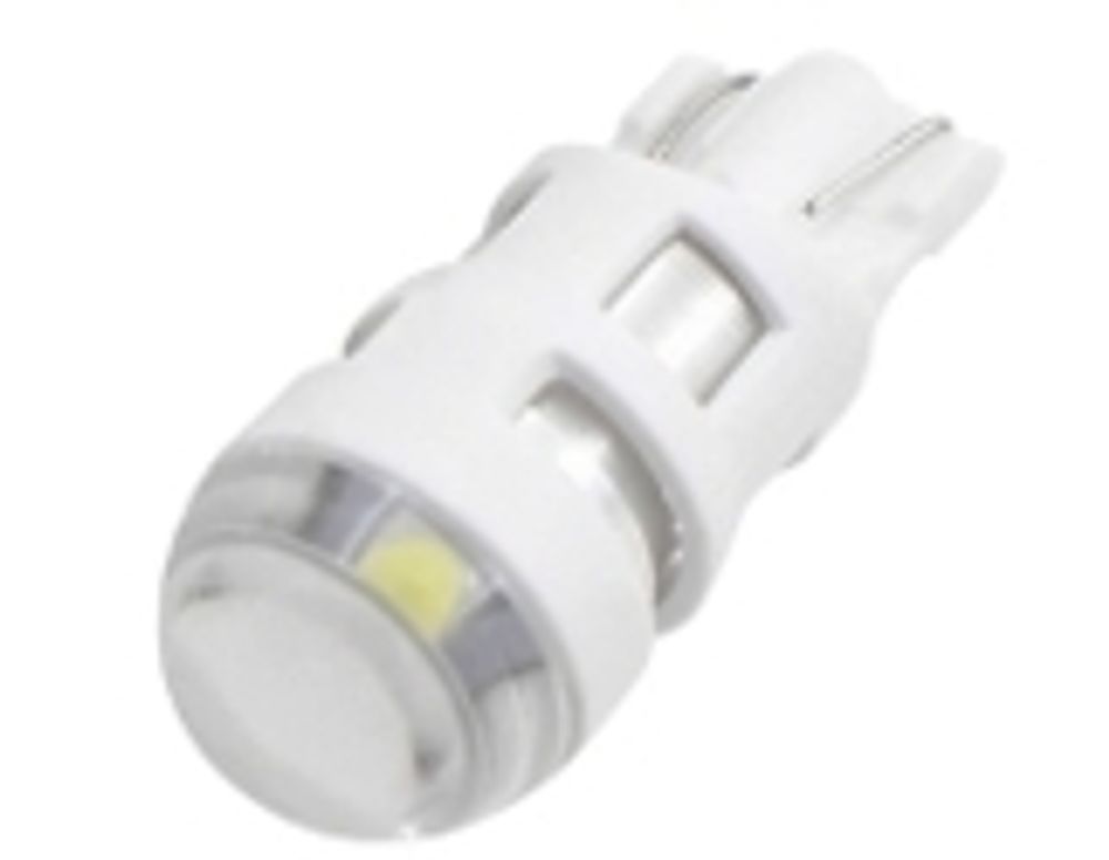 ZMB W5W 1 SMD (3030) Lens 12V 3W Белый (1шт)