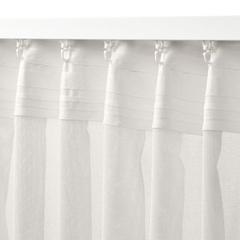 Штора IKEA ANGSFRYLE (АНГСФРАЙЛ), Белый, 300х250 см