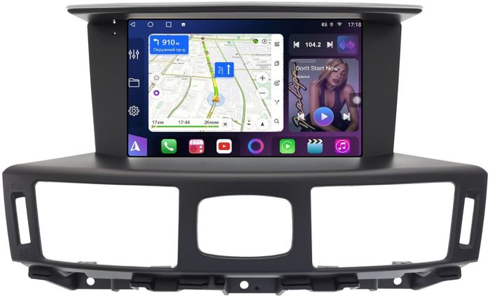 Магнитола для Infiniti Q70, M25, M37 (поддержка Bose) - FarCar S500-TS20 монитор 9.5" 2K QLED на Android 14, Быстрейшая, CarPlay, 4G SIM-слот