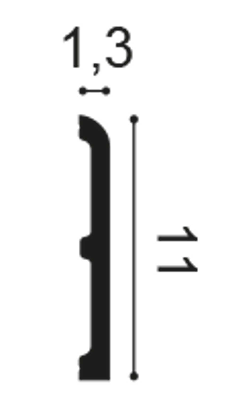 Плинтус SX184
