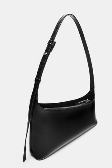 ZARA АСИММЕТРИЧНАЯ СУМКА, ЧЕРНЫЙ