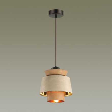 4992/1 PENDANT ODL23 381 св. коричневый/золотой/металл/экокожа Подвес E27 60W KRESSA