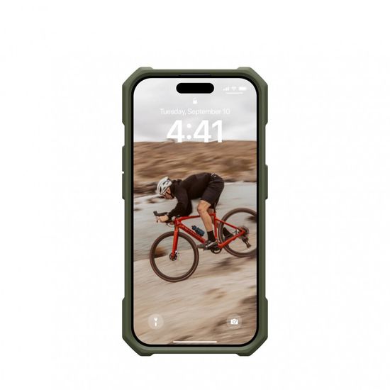 Чехол с поддержкой MAGSAFE UAG Essential Armor для iPhone 15 Pro MAX 6.7", цвет оливковый (Olive Drab)