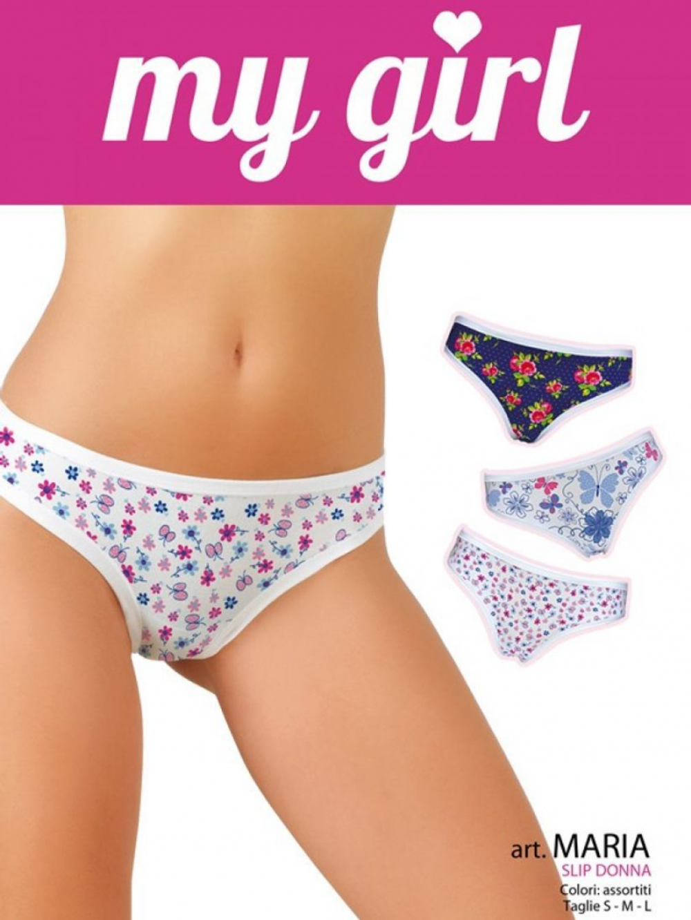 Трусики My girl Maria*3 Artu (assortito разноцветный 4)