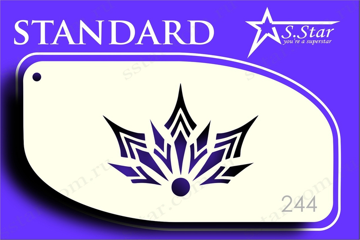 Трафарет для аквагрима S.STAR 244 узор