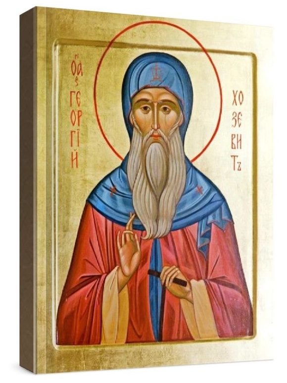 Георгий Хозевит (рукописная икона)