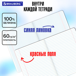 Тетради предметные со справочным материалом, КОМПЛЕКТ 10 ПРЕДМЕТОВ, "PASTEL", 48 л., SoftTouch, фольга, BRAUBERG, 404031