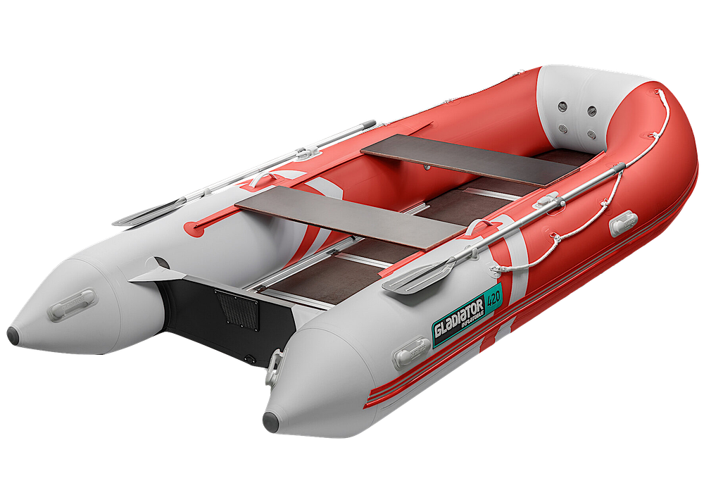 Лодка ПВХ Gladiator Light B420 с фанерным полом -