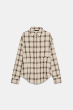 РУБАШКА В КЛЕТКУ С ЗАКЛЕПКАМИ — ZARA