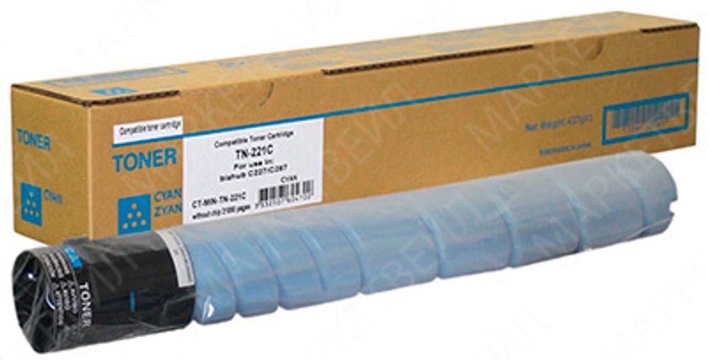 Тонер-картридж ELP, аналог Konica-Minolta TN-221C для bizhub C227/C287 cyan 21K
